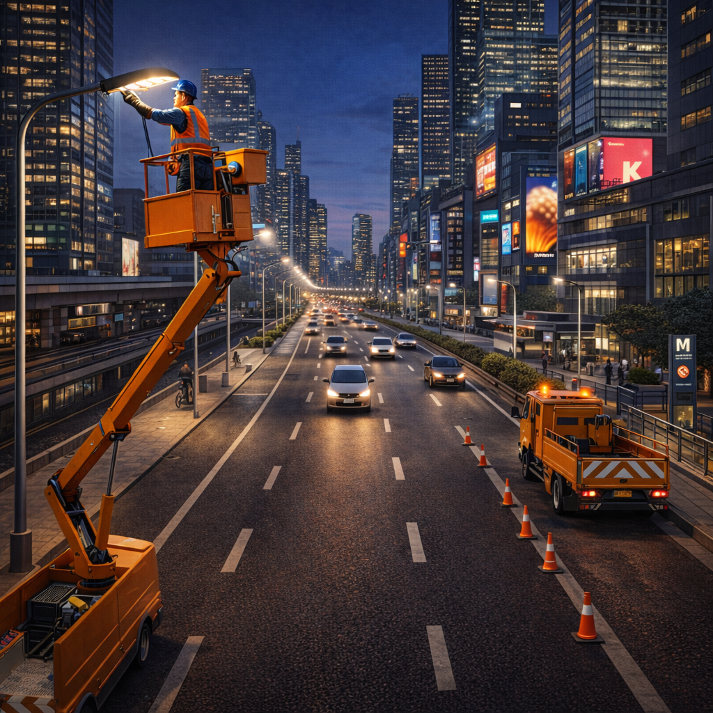 manutenção iluminação